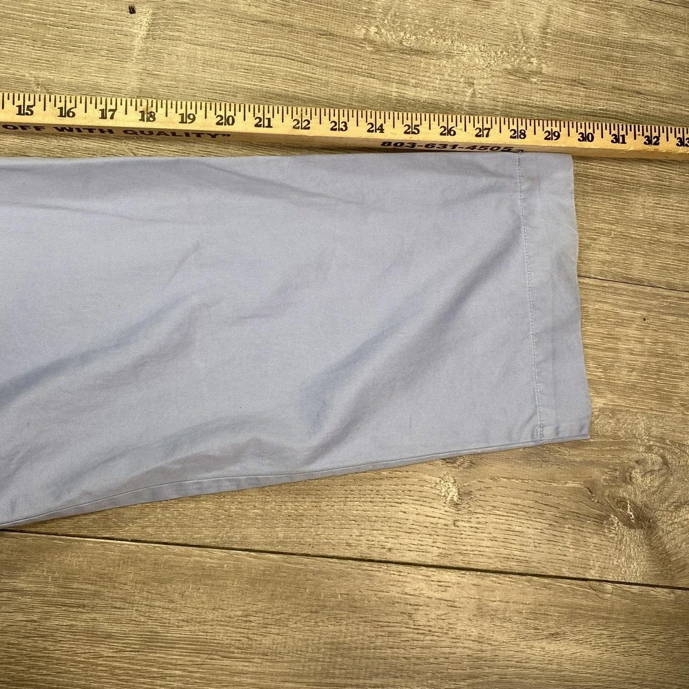 Polo Ralph Lauren Pants Mens 34x30 Light Blue‎ Chino Flat Front Straight Leg